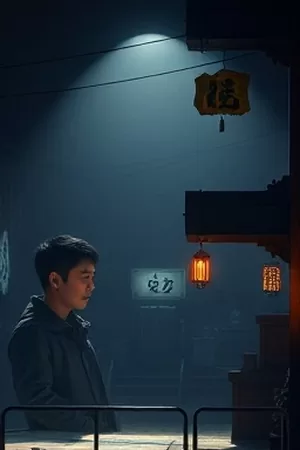 四虎视频首页主推竖版海报，画面为夜色中的城市天际线与人物剪影