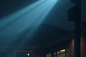 《铁轨尽头》纪录片封面，荒原上延伸向远处的单线铁轨