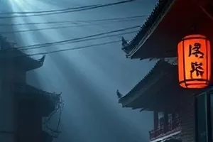 《造浪者》纪录片封面，海岸线上矗立的风电塔与检修人员